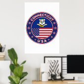 Connecticut ポスター (ホームオフィス)