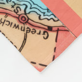 Connecticut Auto Map フリースブランケット (角)