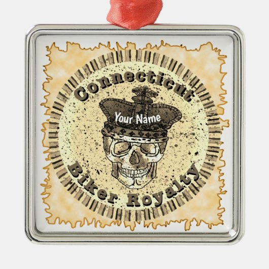 Connecticut Biker メタルオーナメント (正面)