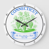 Connecticut Constitution State Timepiece ラージ壁時計 (正面)