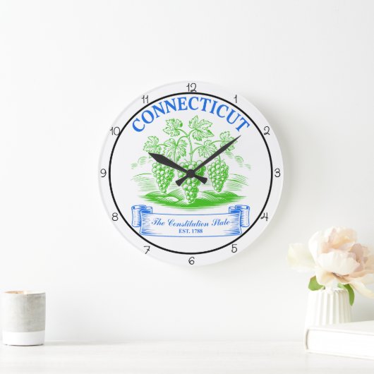 Connecticut Constitution State Timepiece ラージ壁時計 (ホーム)