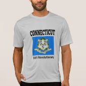 Connecticut flag and motto tシャツ (正面)