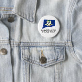CONNECTICUT for DONALD TRUMP 2020ボタン 缶バッジ (インサイチュ)