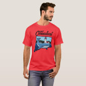 Connecticut Home Connecticut Whale Home Oversized Tシャツ (正面フル)