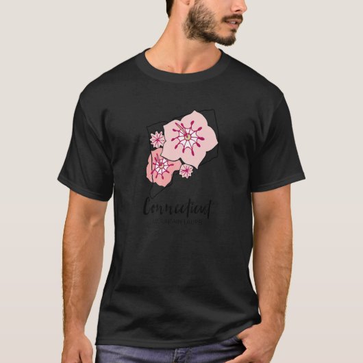Connecticut Mountain Laurel Flower Tシャツ (正面)