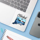 Connecticut Ocean シール (ノートパソコンとiPhone)