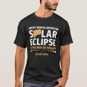 Connecticut On The Path Of Totality Solar Eclipse  Tシャツ (正面)