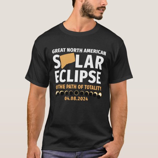 Connecticut On The Path Of Totality Solar Eclipse  Tシャツ (正面)