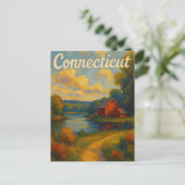 Connecticut Postcard ポストカード (スタンド正面)