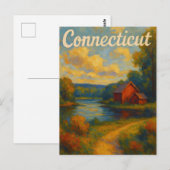 Connecticut Postcard ポストカード (正面/裏面)