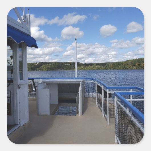 Connecticut River from Riverboat スクエアシール (正面)
