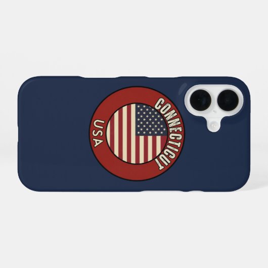Connecticut State iPhone 16ケース (裏面横)