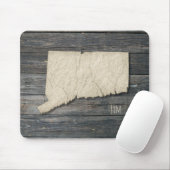 Connecticut State Outline Mouse Pad | Office Decor マウスパッド (マウス)