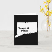 Connecticut Taxes &amp; Connecticut Zza  カード (黄色い花)