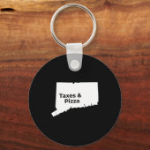 Connecticut Taxes & Connecticut Zza キーホルダー (正面)