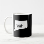 Connecticut Taxes &amp; Connecticut Zza  コーヒーマグカップ (左)