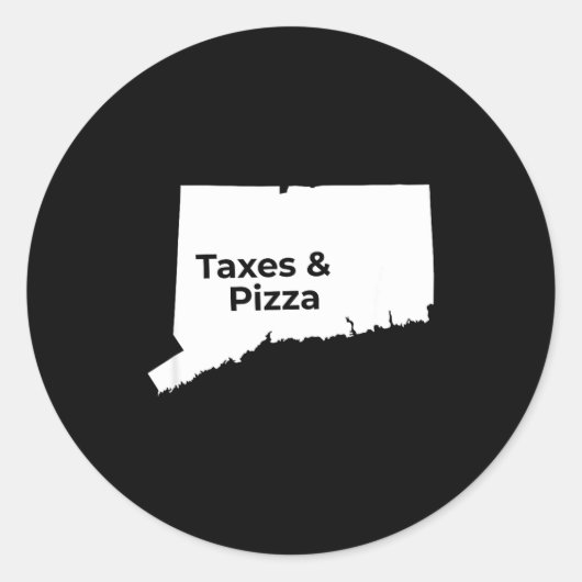 Connecticut Taxes & Connecticut Zza ラウンドシール (正面)