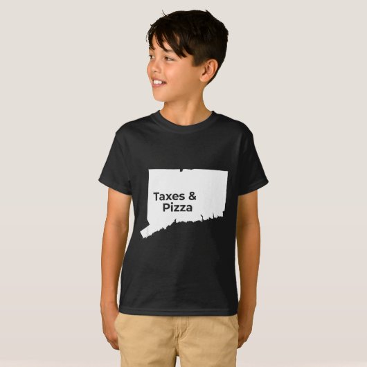 Connecticut Taxes &amp; Connecticut Zza  Tシャツ (正面フル)