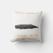 Connecticut Territory Animal Physeter macrocephalu クッション (正面)