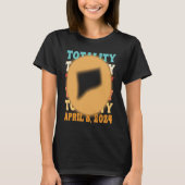 Connecticut Totality Solar Eclipse April 8 2024 As Tシャツ (正面)