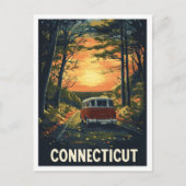 Connecticut USA Art Vintage Travel ポストカード (正面)
