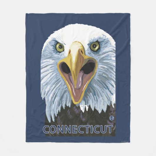 ConnecticutEagleの終わり フリースブランケット (正面)