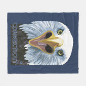 ConnecticutEagleの終わり フリースブランケット (正面(横))