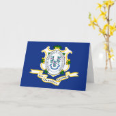 Connecticuter Flag & Seal, Connecticut カード (黄色い花)