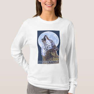 ConnecticutHowlingのオオカミ Tシャツ