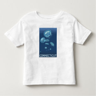 ConnecticutJellyfish場面 トドラーTシャツ