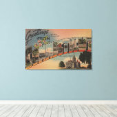 ConnecticutLarge Letter ScenesConnecticut キャンバスプリント (インサイチュ (ウッドフロア))