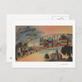 ConnecticutLarge Letter ScenesConnecticut ポストカード (正面/裏面)