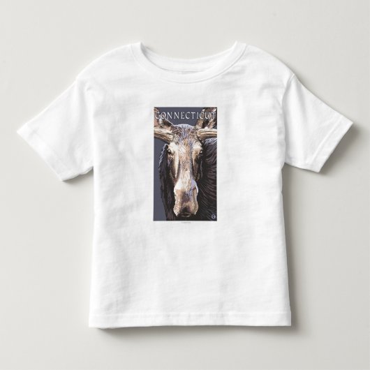 ConnecticutMooseの終わり トドラーTシャツ (正面)