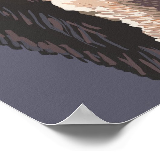 ConnecticutMooseアップクローズ ポスター (角)