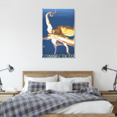 ConnecticutOctopusシーン キャンバスプリント (インサイチュ (寝室))