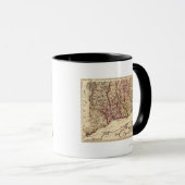 ConnecticutPanoric MapConnecticut マグカップ (正面右)