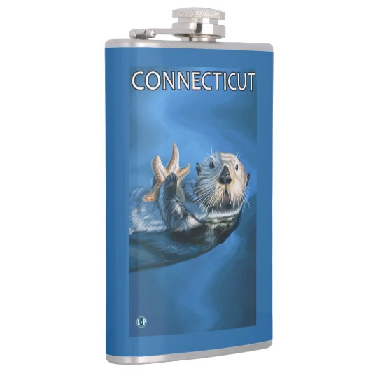 ConnecticutSeaのカワウソ場面 フラスク (右)