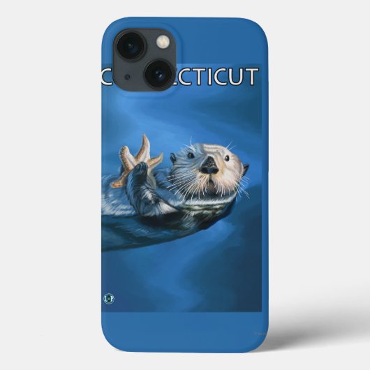 ConnecticutSeaのカワウソ場面 Case-Mate iPhoneケース (裏面)