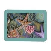 ConnecticutTidepoolシーン マグネット (横)