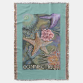 ConnecticutTidepool場面 スローブランケット (正面縦)