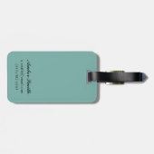 ConnecticutTidepool場面 ラゲッジタグ (裏面横)