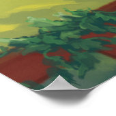 ConnecticutWineカントリーシーン ポスター (角)