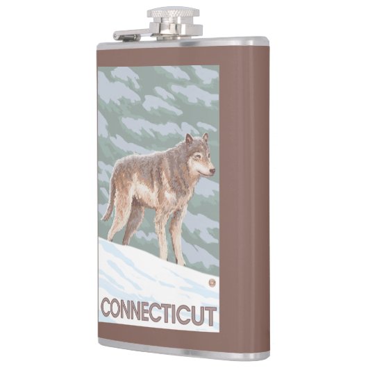 ConnecticutWolf場面 フラスク (左)