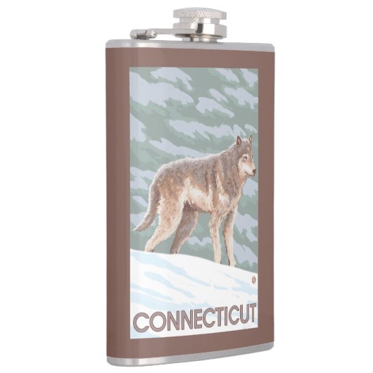 ConnecticutWolf場面 フラスク (右)