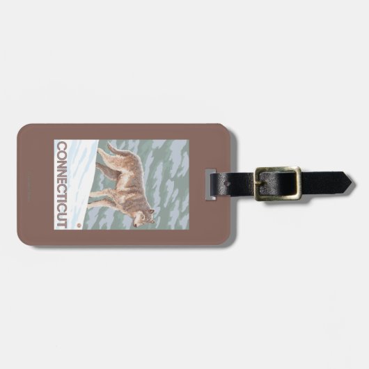 ConnecticutWolf場面 ラゲッジタグ (正面横)