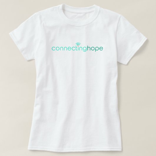 Connecting-Hope Full Logo女性用Tシャツ Tシャツ (デザイン正面)