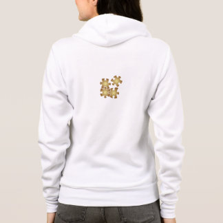 Connecting Sober hoody met puzzel logo パーカ