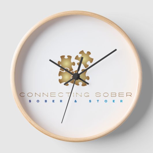 Connecting Sober Wandklok - Sober & Sterk 壁時計 (正面)