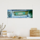 "Connecting To SubSpace" 36"x12" (90cm x 30cm)  ポスター (キッチン)