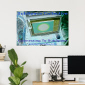 "Connecting To SubSpace" 36"x24" (90cm x 90cm) ポスター (ホームオフィス)
